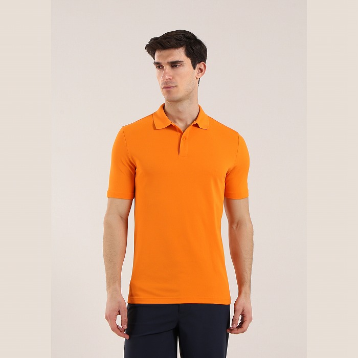 CHERVO（シェルボ）リブ襟半袖ポロシャツ