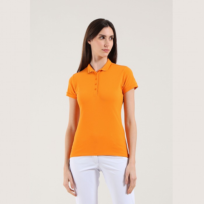 CHERVO（シェルボ）レディース リブ襟半袖ポロシャツ