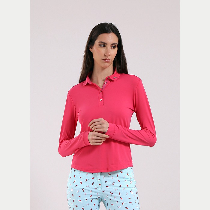 CHERVO（シェルボ）ストレッチジャージ長袖ポロシャツ