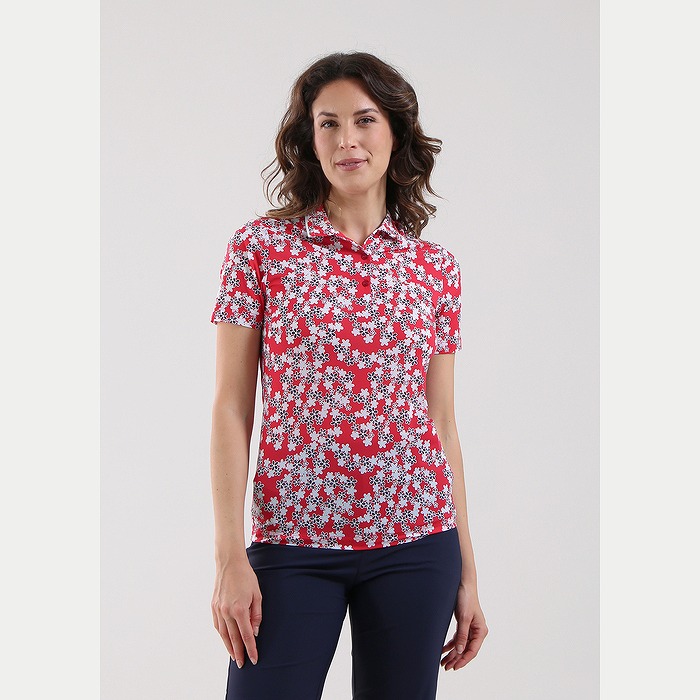 CHERVO（シェルボ）半袖プリントポロシャツ