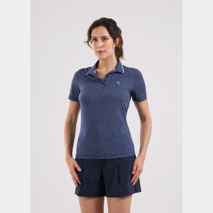 CHERVO（シェルボ）半袖プリントポロシャツ