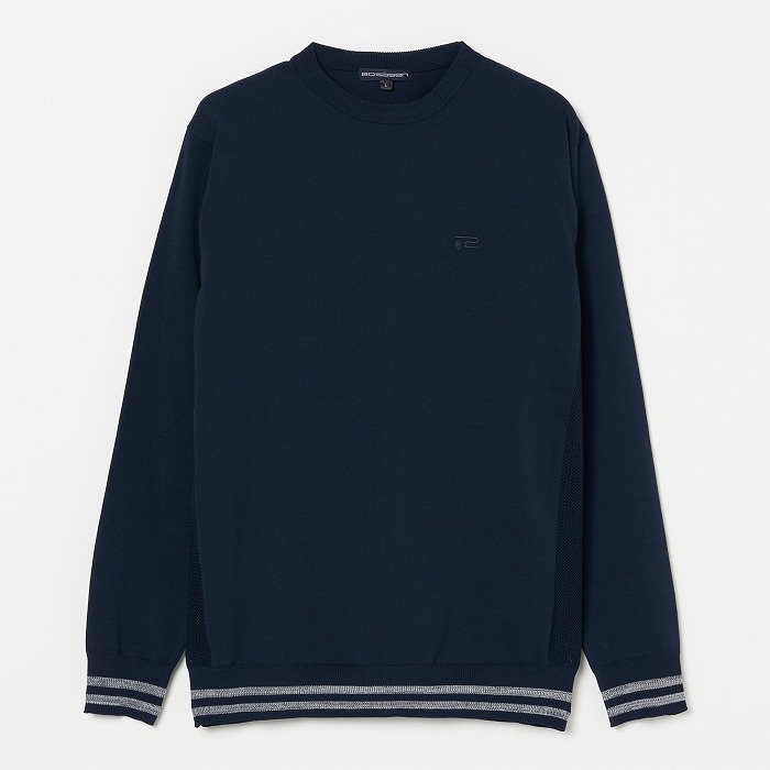 Rosasen（ロサーセン）天竺×メッシュ編みニット