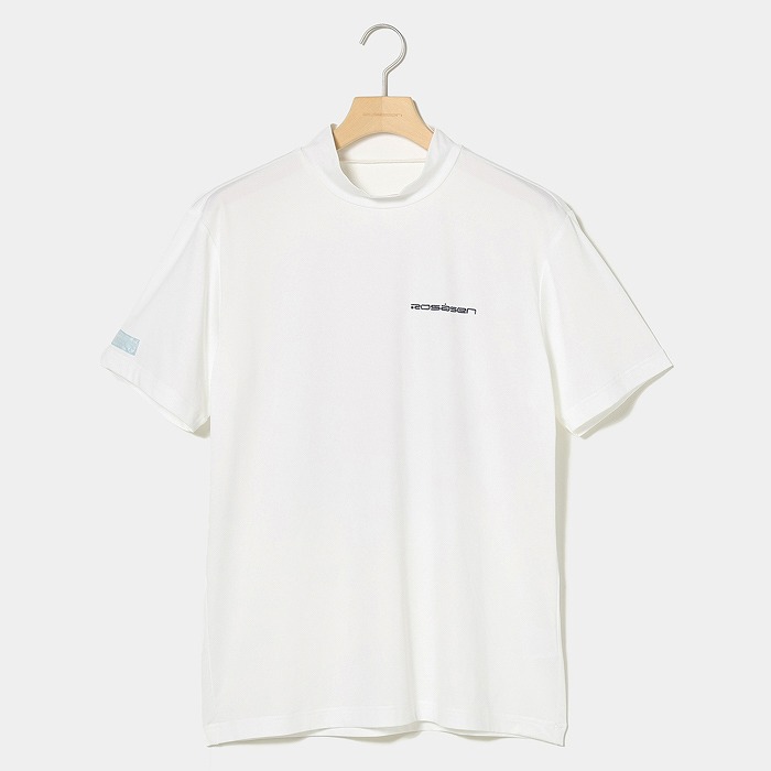 Rosasen（ロサーセン）クールコアバックプリント半袖モックネック