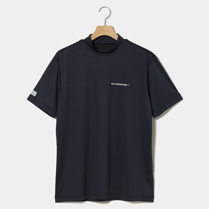 Rosasen（ロサーセン）クールコアバックプリント半袖モックネック