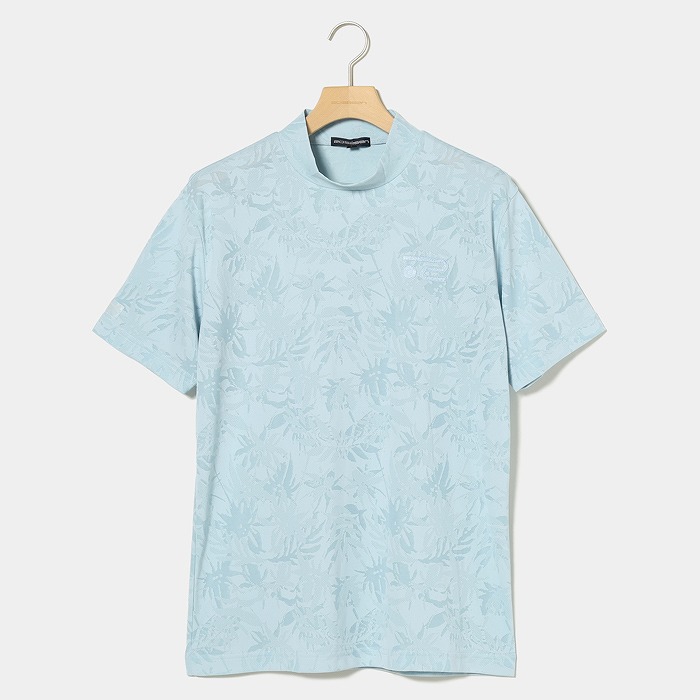 Rosasen（ロサーセン）メッシュジャガード半袖モックネック