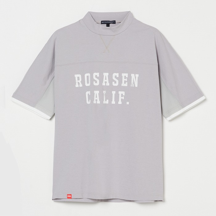 Rosasen（ロサーセン）ソロナ天竺半袖モックネック