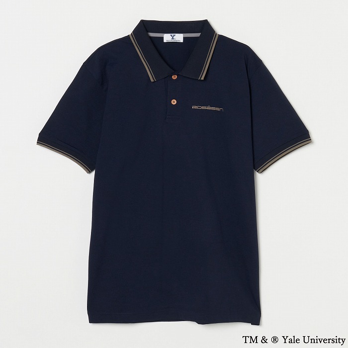 Rosasen（ロサーセン）ソロナ天竺バックプリント半袖ポロ 【YALE University 別注】