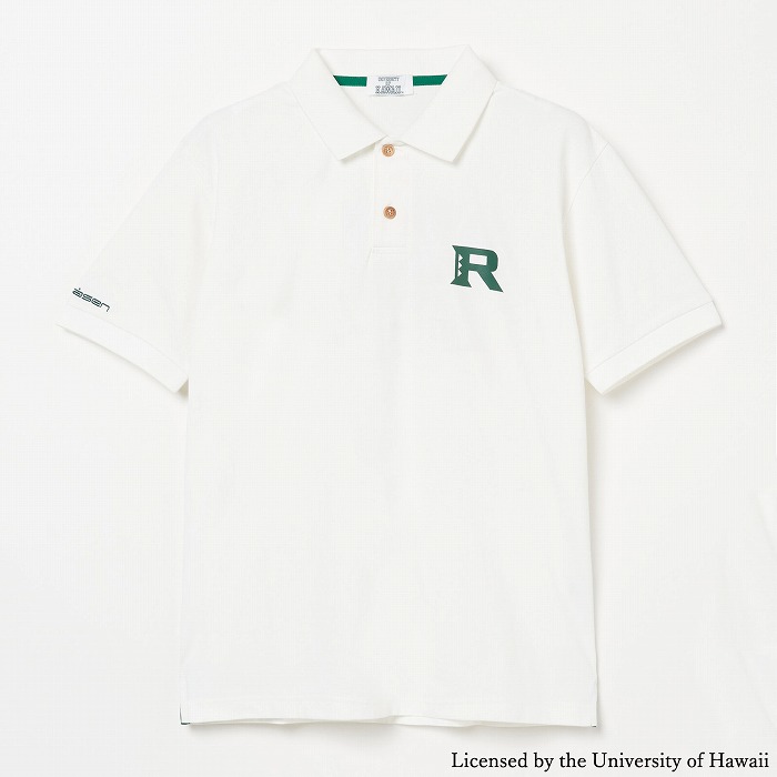 Rosasen（ロサーセン）ソロナ天竺半袖ポロ【University of Hawaii 別注】