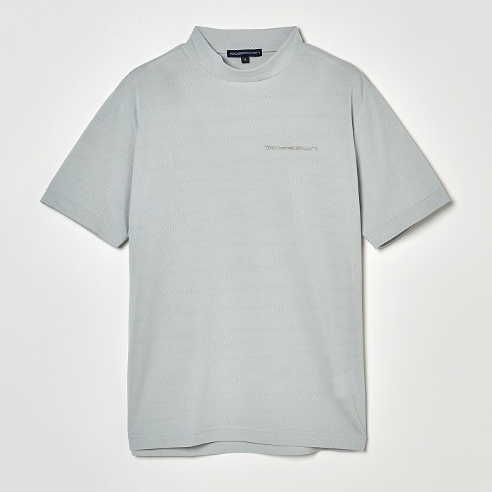 Rosasen（ロサーセン）メッシュジャカード半袖モックネック