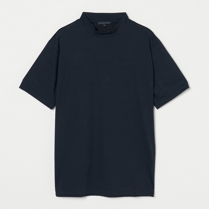 Rosasen（ロサーセン）メッシュジャカード半袖モックネック