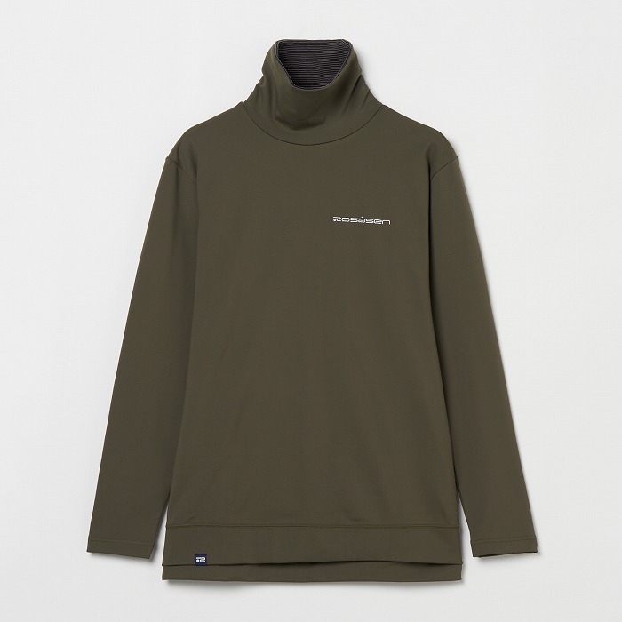 Rosasen（ロサーセン）ストレッチ 防風 ハイネックプルオーバー