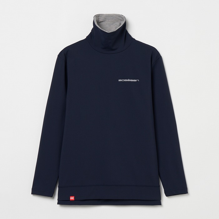 Rosasen（ロサーセン）ストレッチ 防風 ハイネックプルオーバー