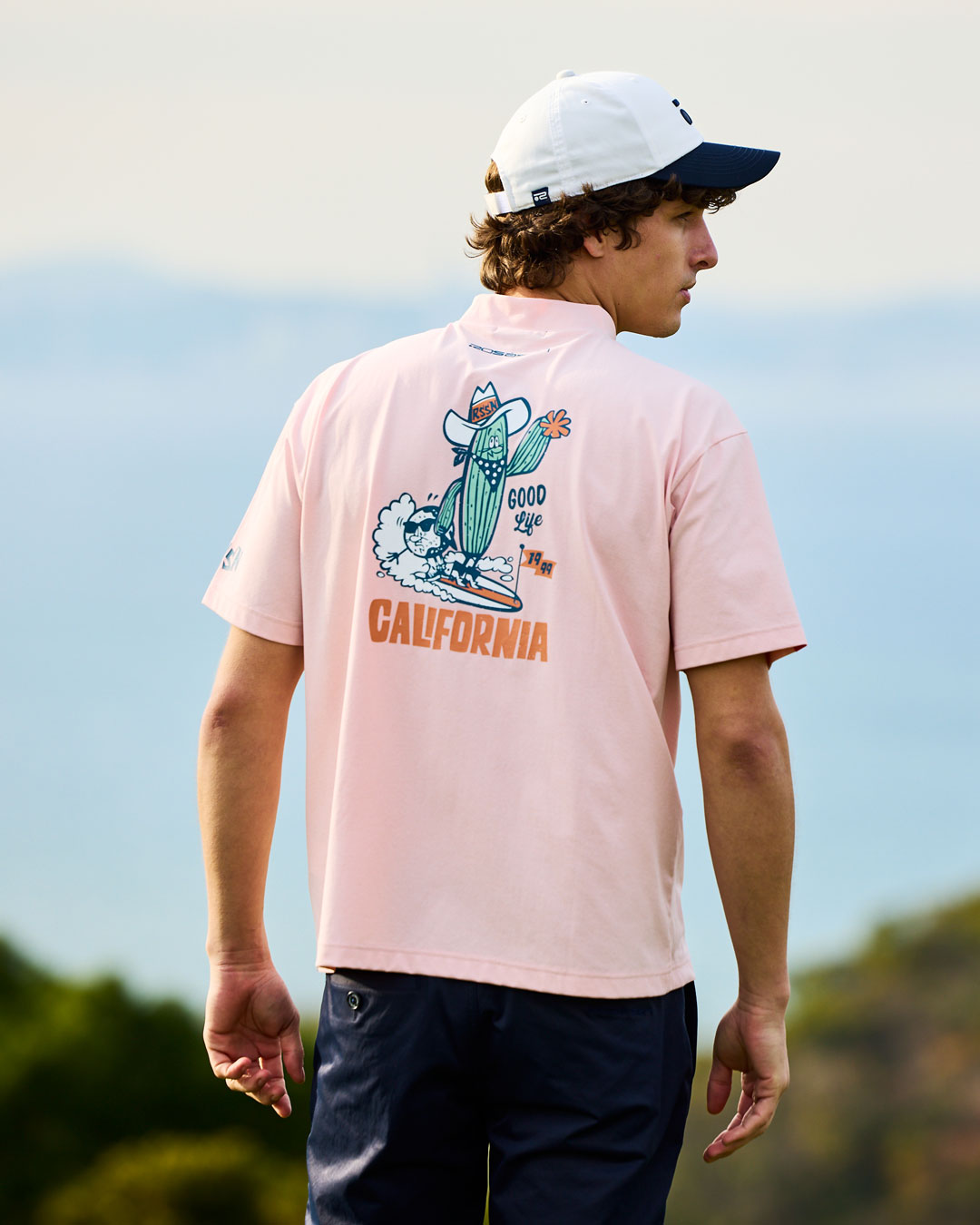 Rosasen（ロサーセン）ソロナ キャラクター 半袖モックネックシャツ