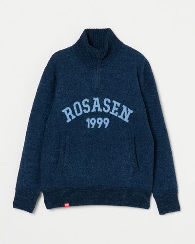 Rosasen （ロサーセン） ハーフZIPロゴニット
