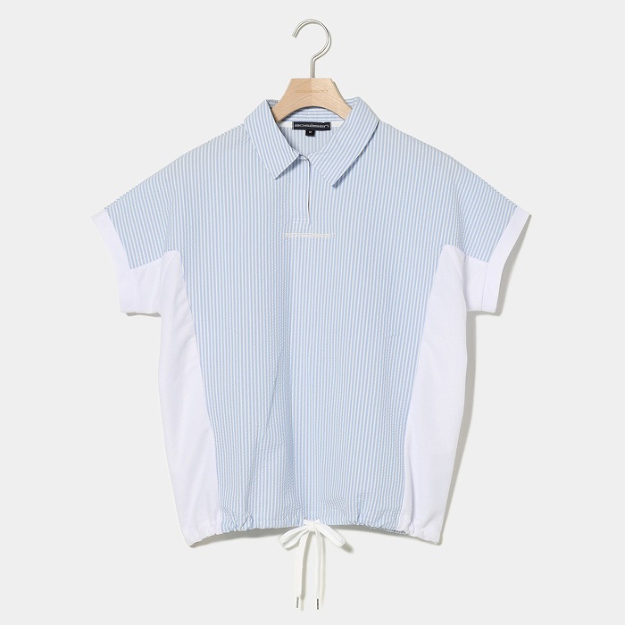 Rosasen（ロサーセン）エコサッカーストライプ半袖シャツ