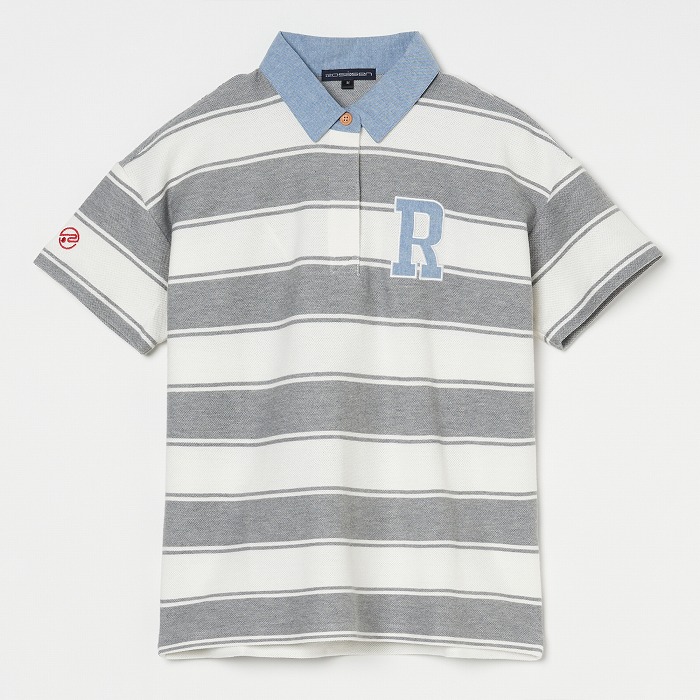 Rosasen（ロサーセン）オニカノコボーダー半袖ポロ