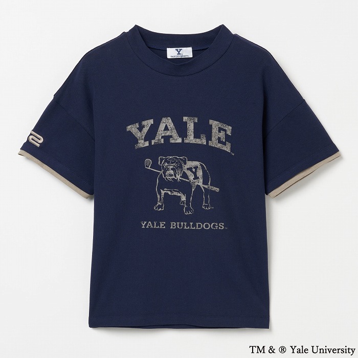 Rosasen（ロサーセン）冷感コットン半袖モックネック【YALE University 別注】