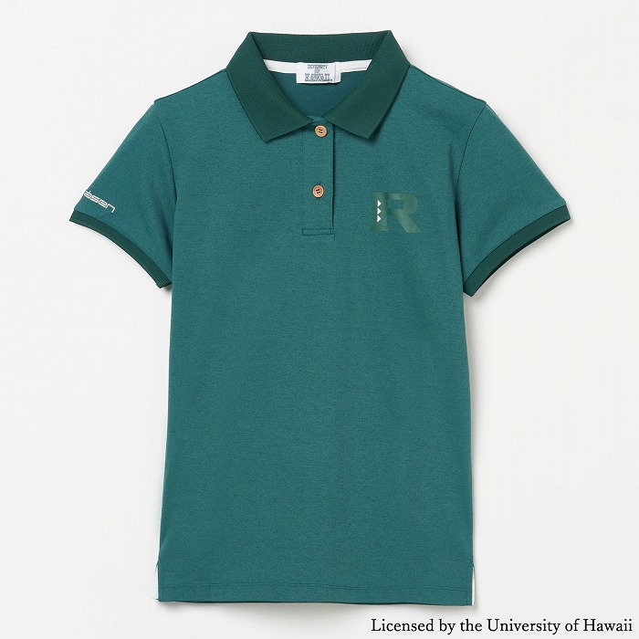 Rosasen（ロサーセン）ソロナ天竺半袖ポロ 【University of Hawaii 別注】
