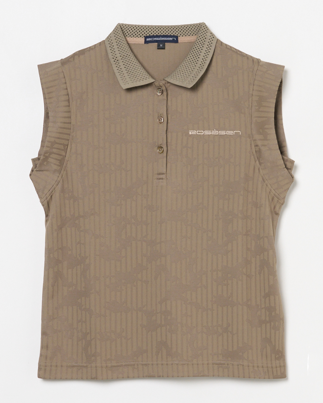 Rosasen（ロサーセン）冷感ジャガード ノースリーブポロ