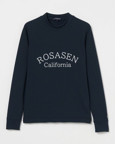 Rosasen （ロサーセン） 冷感ナイロンストレッチ 長袖モックネックシャツ