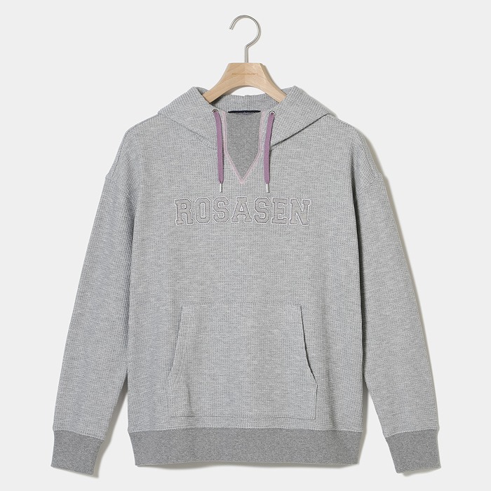 Rosasen（ロサーセン）エアーストレッチワッフル裏起毛パーカー