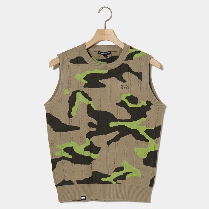 Rosasen（ロサーセン）カモフラJQケーブルエコニットベスト