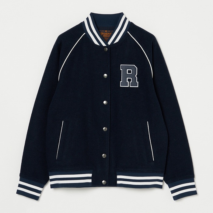 Rosasen（ロサーセン）ツイードダンボール 配色パイピングブルゾン