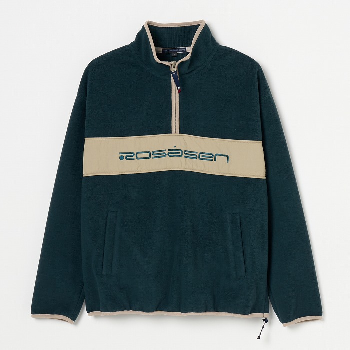 Rosasen（ロサーセン）ウォームシールドフリース ハーフジップ切替プルオーバー