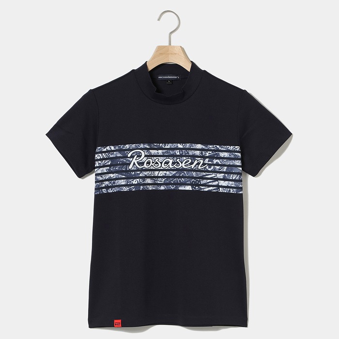 Rosasen（ロサーセン）ストレッチカノコインレー半袖モックネック