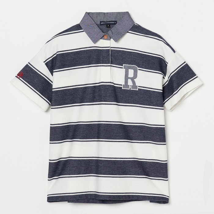 Rosasen（ロサーセン）オニカノコボーダー半袖ポロ