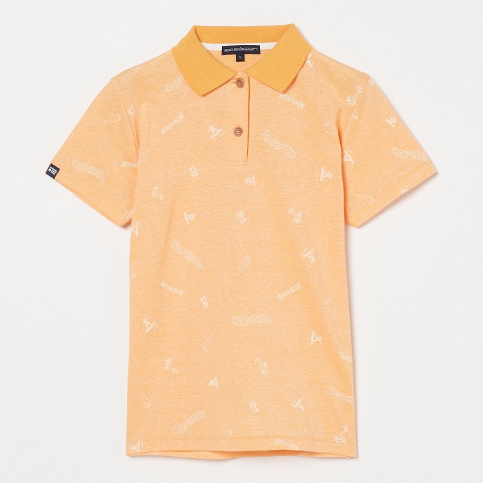 Rosasen（ロサーセン）飛び柄プリント半袖ポロ