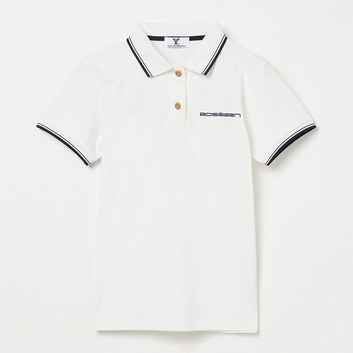 Rosasen（ロサーセン）ソロナ天竺バックプリント半袖ポロ【YALE University別注】