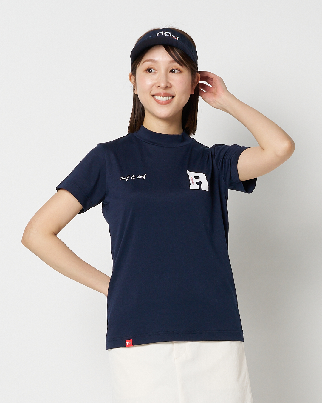Rosasen（ロサーセン）ベア鹿の子 半袖モックネックシャツ