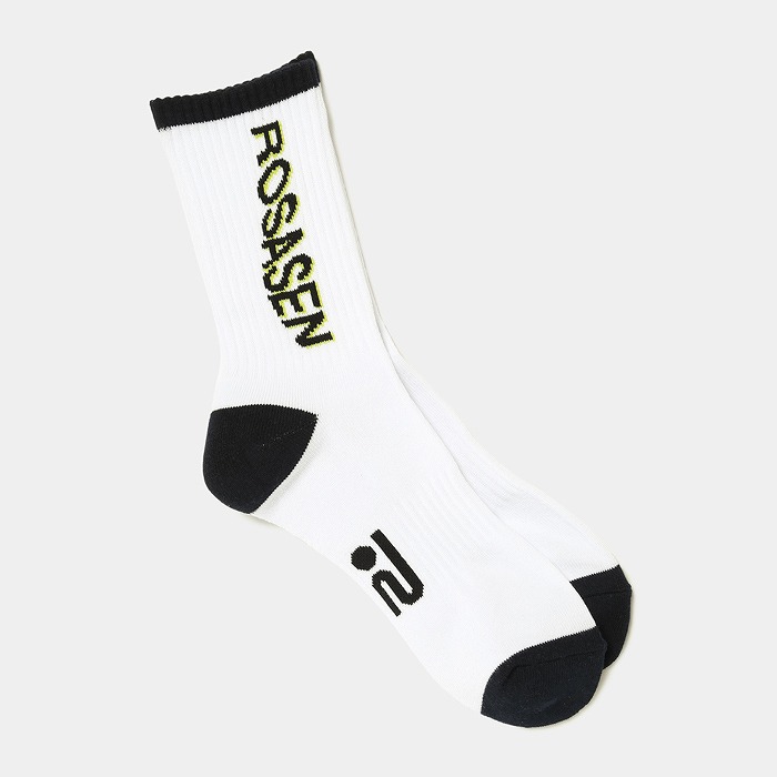 Rosasen（ロサーセン）メンズ ロゴ入りレギュラーソックス