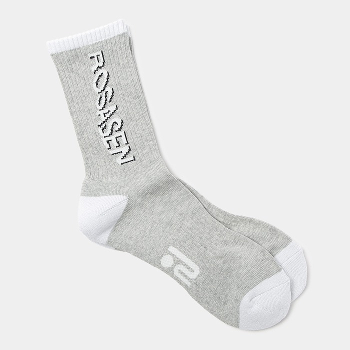 Rosasen（ロサーセン）メンズ ロゴ入りレギュラーソックス