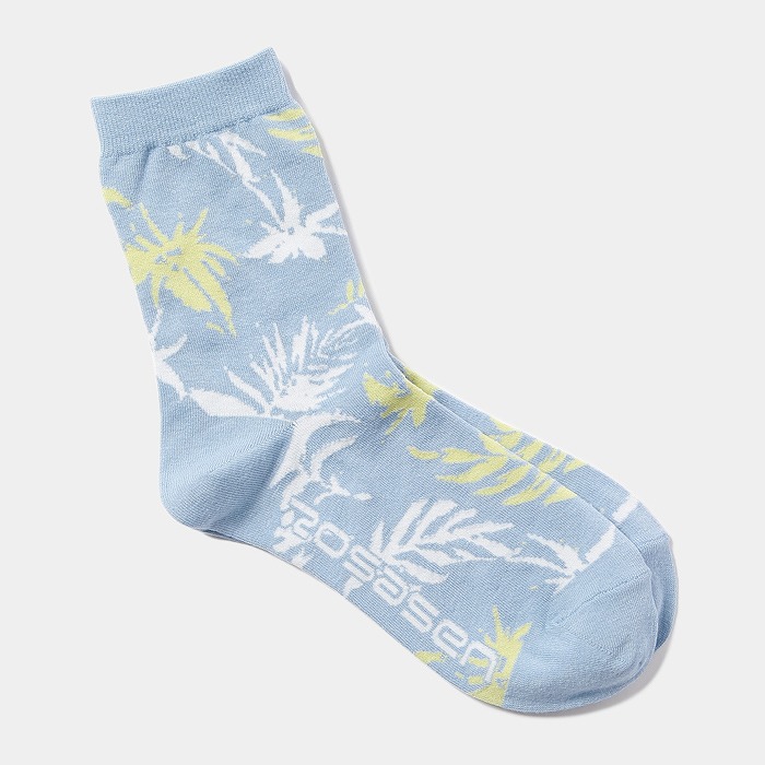 Rosasen（ロサーセン）レディース リーフ柄レギュラーソックス