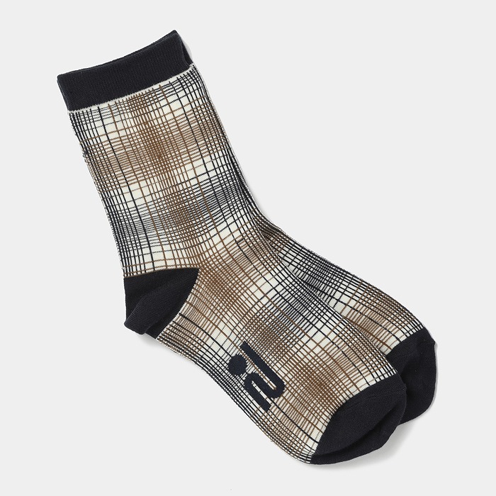 Rosasen（ロサーセン）レディース オンブレ―チェックレギュラー丈ソックス