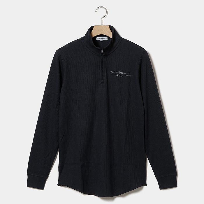 Rosasen（ロサーセン）A-Line ワッフル長袖ハーフジップ