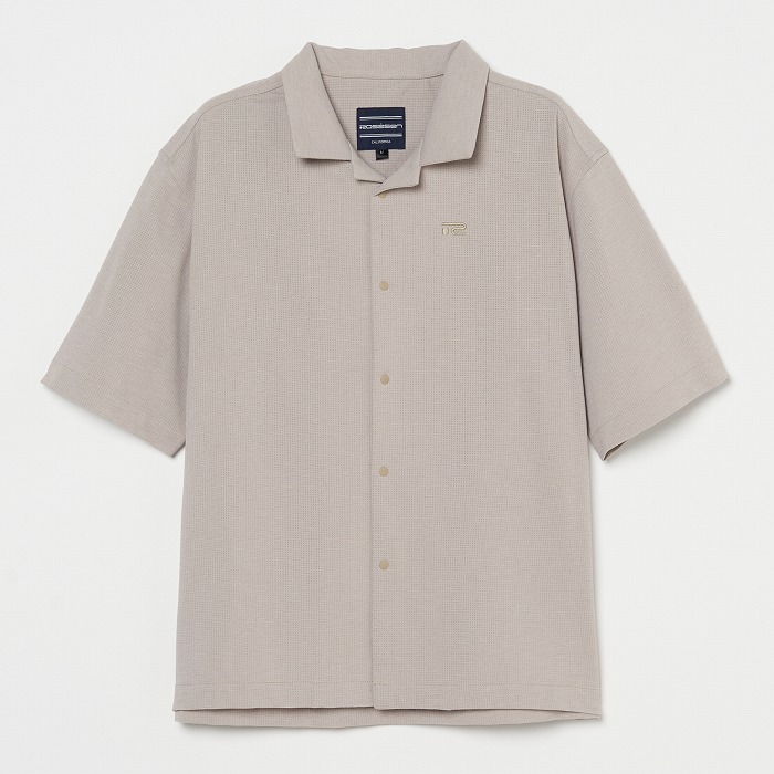 Rosasen（ロサーセン）A-Line ドットメッシュ開襟シャツ