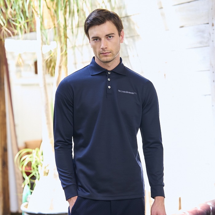 Rosasen（ロサーセン）A-Line  メランジ ワイドカラーシャツ