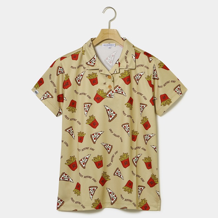 Rosasen（ロサーセン）A-Line ピザポテトプリント半袖シャツ