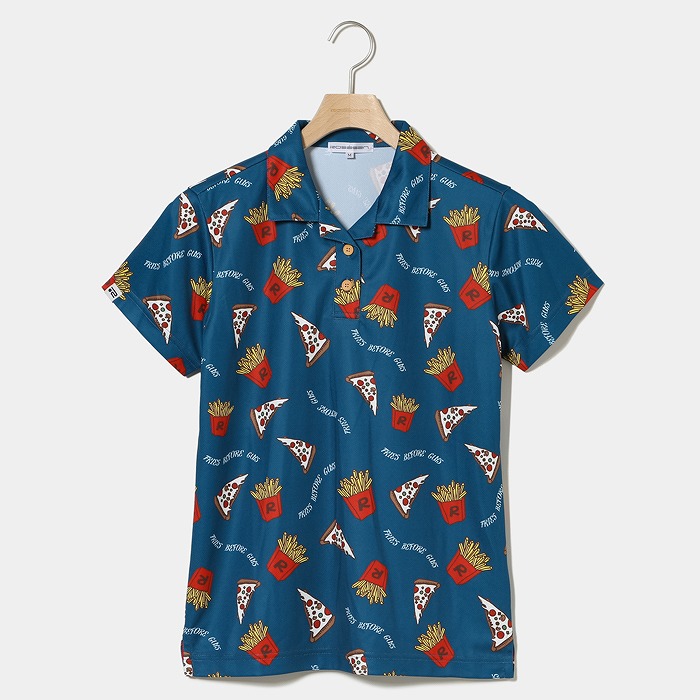 Rosasen（ロサーセン）A-Line ピザポテトプリント半袖シャツ