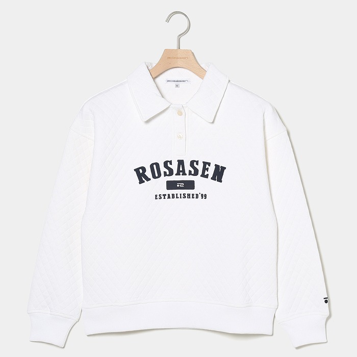 Rosasen（ロサーセン）A-Line キルト風ジャガード長袖シャツ