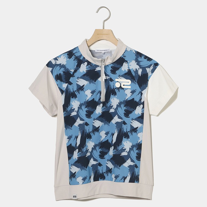 Rosasen（ロサーセン） A-Line オリジナルプリント配色ハーフジップ