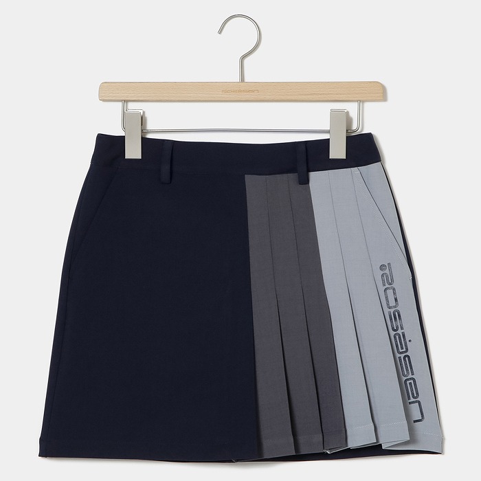 Rosasen（ロサーセン）A-Line 配色プリーツスカート