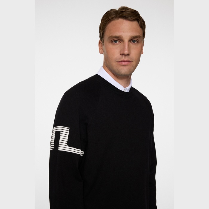 J.LINDEBERG（ジェイリンドバーグ）袖ロゴセーター