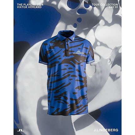 J.LINDEBERG（ジェイリンドバーグ）TOUR COLLECTION バックブリッジポロ NAUTICAL BLUE