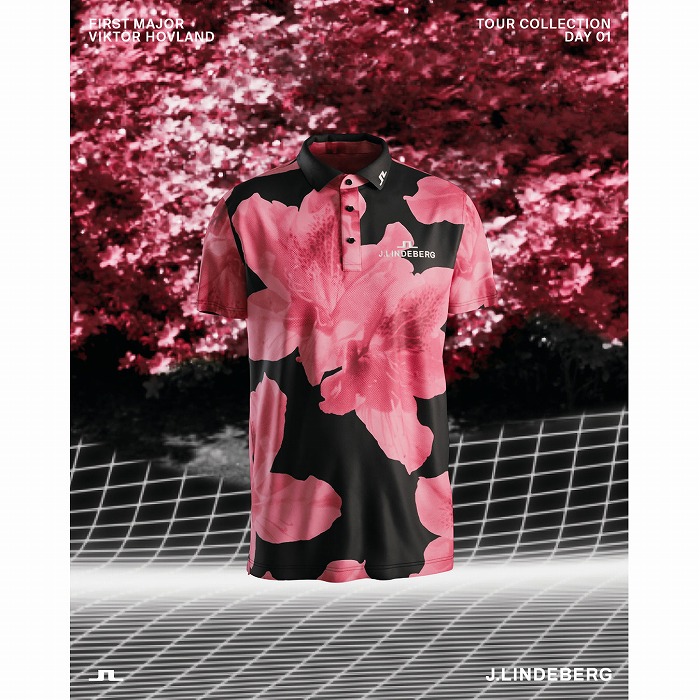 J.LINDEBERG（ジェイリンドバーグ）TOUR COLLECTION バックブリッジポロ AZALEA