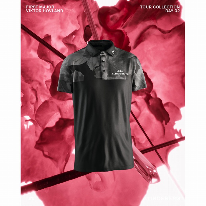 J.LINDEBERG（ジェイリンドバーグ）TOUR COLLECTION カラーブロック バックブリッジポロ