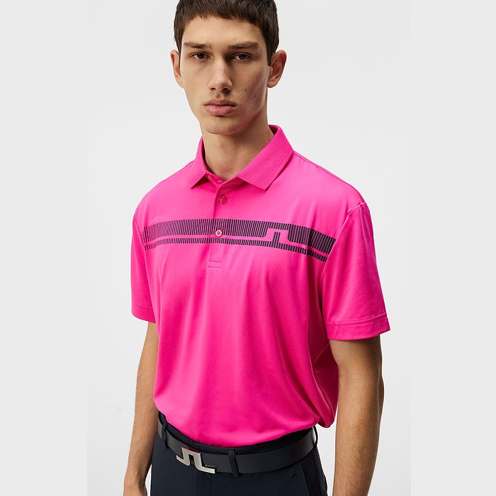 J.LINDEBERG（ジェイリンドバーグ）ブリッジデザイン半袖ポロ